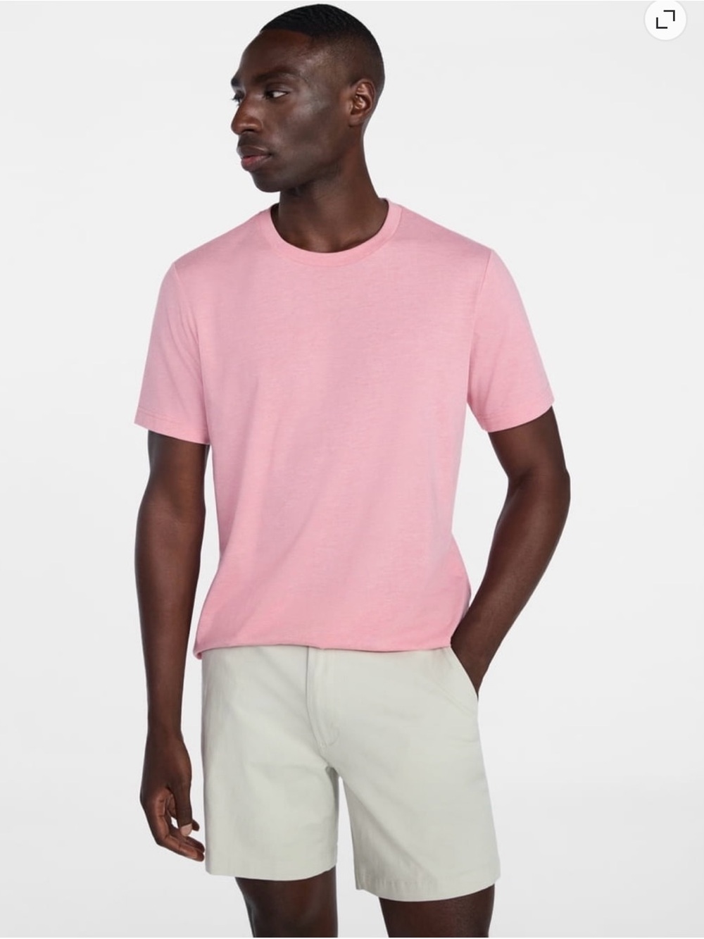 George Men’s 3XL Classic Fit Crewneck Short Sleeve T-Shirt Pink NWT Plus Size